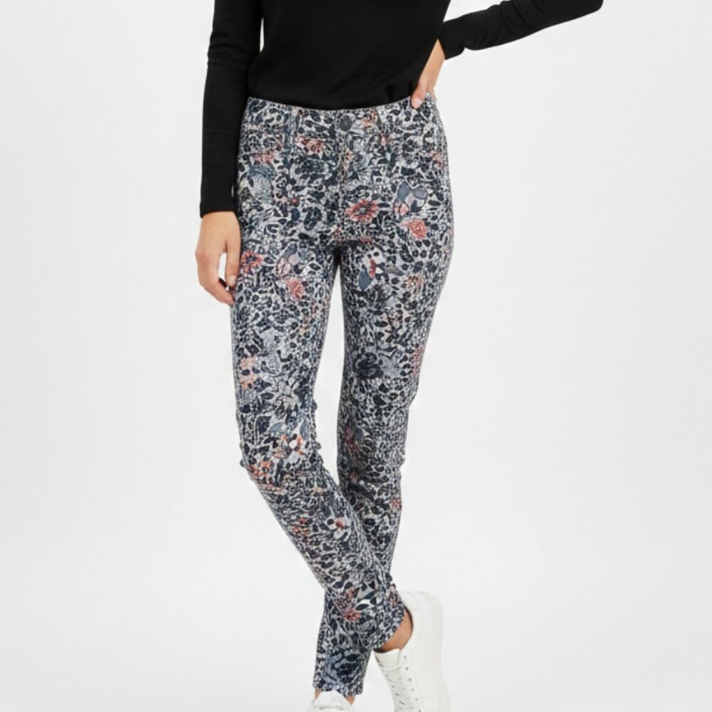 Tory Burch Floral Ankle Button Pants Size 24
